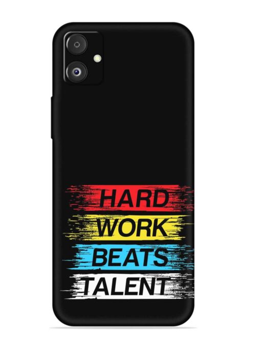 Hard Work Beats Embossed Soft Silicone Case for Samsung Galaxy F14 (5G) Zapvi