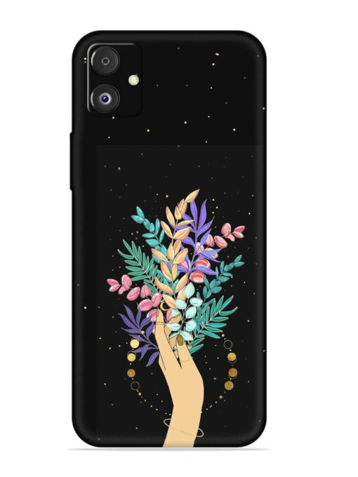 Flower On Hand Embossed Soft Silicone Case for Samsung Galaxy F14 (5G) Zapvi