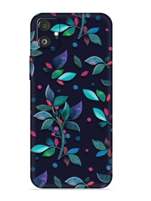 Decorative Watercolor Flower Embossed Soft Silicone Case for Samsung Galaxy F14 (5G) Zapvi