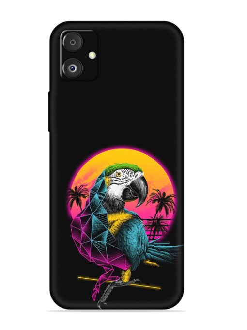 Rad Parrot Embossed Soft Silicone Case for Samsung Galaxy F14 (5G) Zapvi