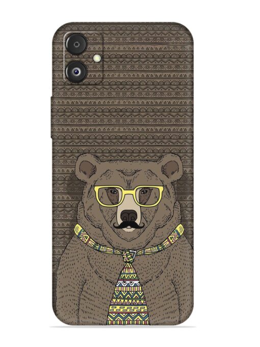 Grizzly Bear Embossed Soft Silicone Case for Samsung Galaxy F14 (5G) Zapvi