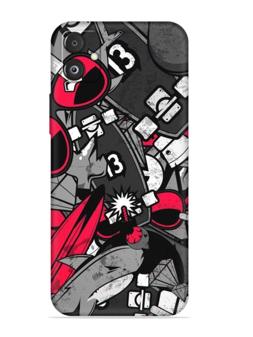 Fictional Doodle Embossed Soft Silicone Case for Samsung Galaxy F14 (5G) Zapvi