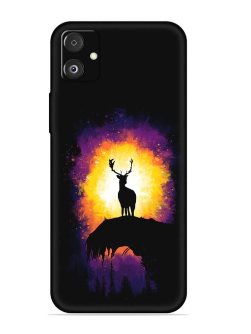 Elk Animal Art Embossed Soft Silicone Case for Samsung Galaxy F14 (5G) Zapvi