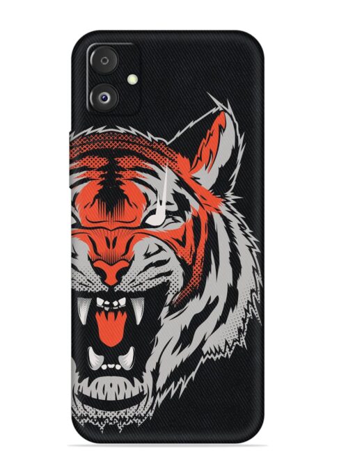 Tiger Aggression Embossed Soft Silicone Case for Samsung Galaxy F14 (5G) Zapvi