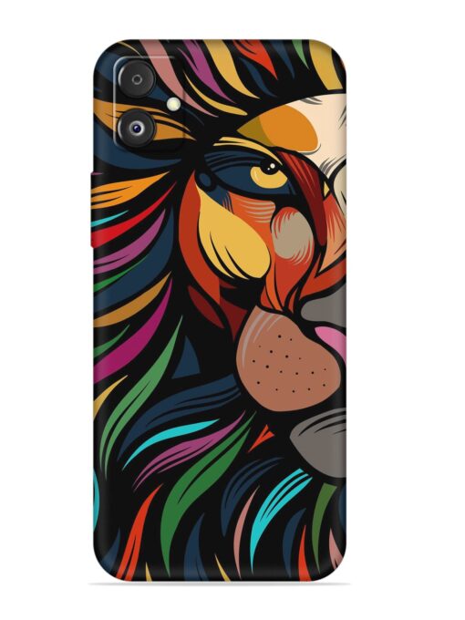 Trippy Lion Art Embossed Soft Silicone Case for Samsung Galaxy F14 (5G) Zapvi