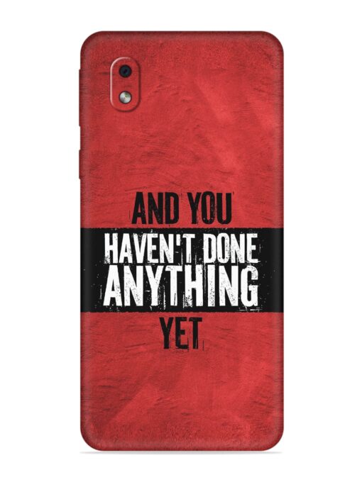 It'S And You Haven'T Done Anything Yet Embossed Soft Silicone Case for Samsung Galaxy M01 Core Zapvi