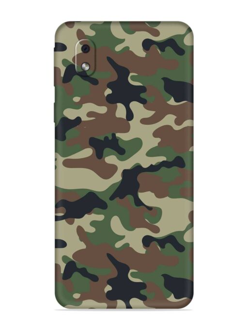 Army Military Camouflage Dark Green Embossed Soft Silicone Case for Samsung Galaxy M01 Core Zapvi