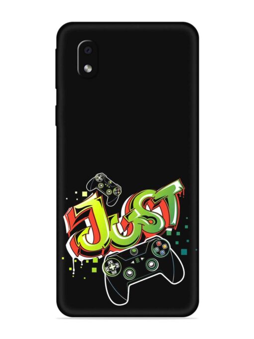 Graffiti Gamepad Illustration Embossed Soft Silicone Case for Samsung Galaxy M01 Core Zapvi