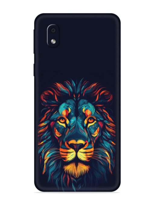 Colorful Lion Embossed Soft Silicone Case for Samsung Galaxy M01 Core Zapvi