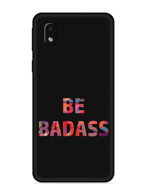 Be Badass Embossed Soft Silicone Case for Samsung Galaxy M01 Core Zapvi