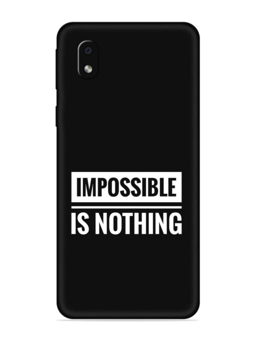 Impossible Is Nothing Embossed Soft Silicone Case for Samsung Galaxy M01 Core Zapvi