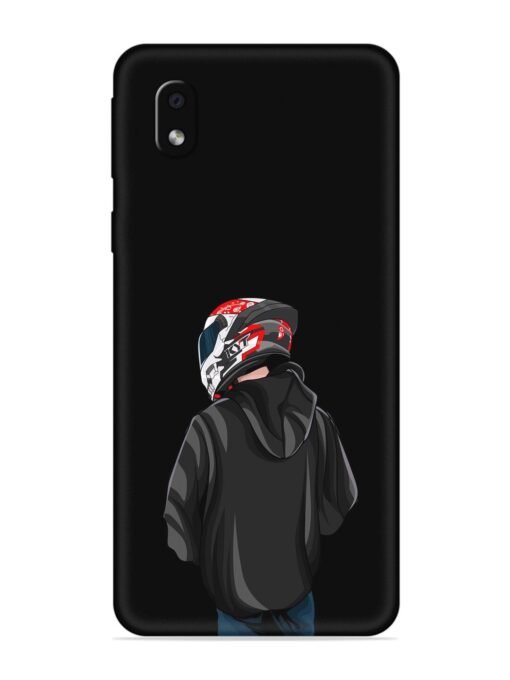 Motorcycle Rider Embossed Soft Silicone Case for Samsung Galaxy M01 Core Zapvi