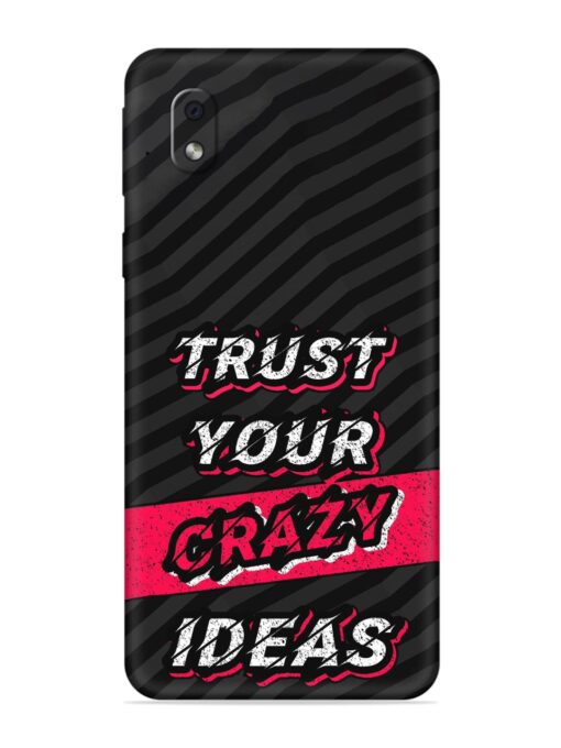 Trust Your Crazy Ideas Embossed Soft Silicone Case for Samsung Galaxy M01 Core Zapvi