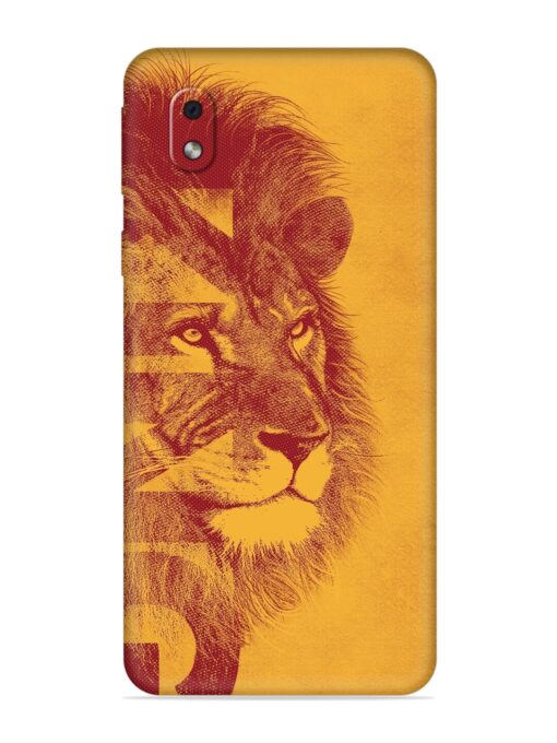 Gold Lion Crown Art Embossed Soft Silicone Case for Samsung Galaxy M01 Core Zapvi