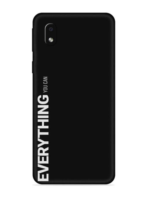 Everything You Can Embossed Soft Silicone Case for Samsung Galaxy M01 Core Zapvi