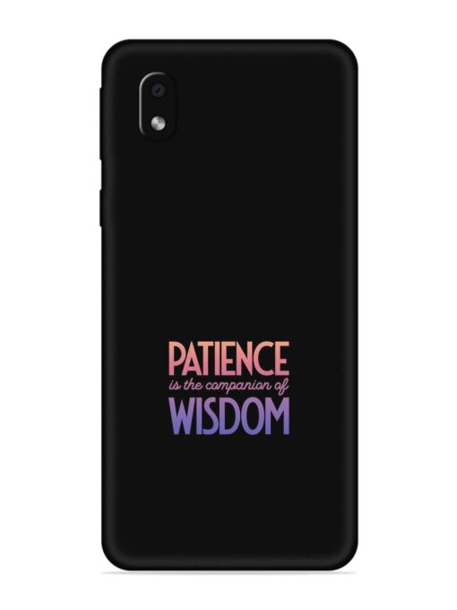 Patience Is The Embossed Soft Silicone Case for Samsung Galaxy M01 Core Zapvi