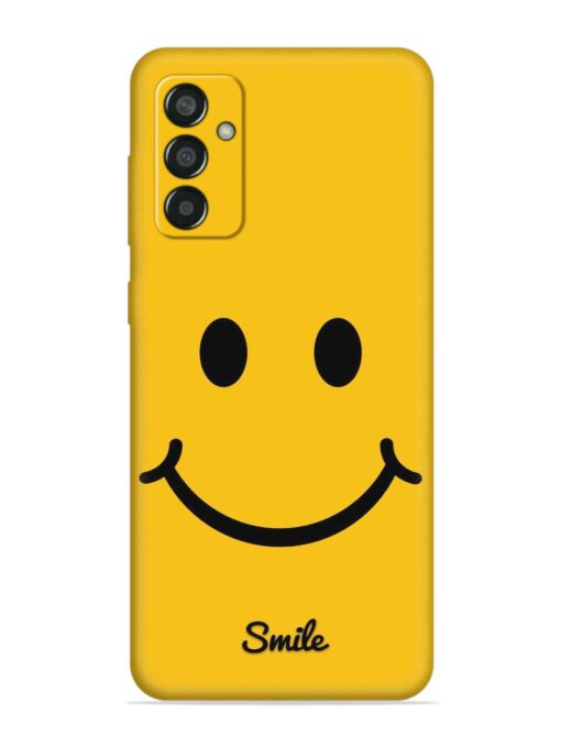 Yellow Smiley Embossed Soft Silicone Case for Samsung Galaxy M13 (4G) Zapvi