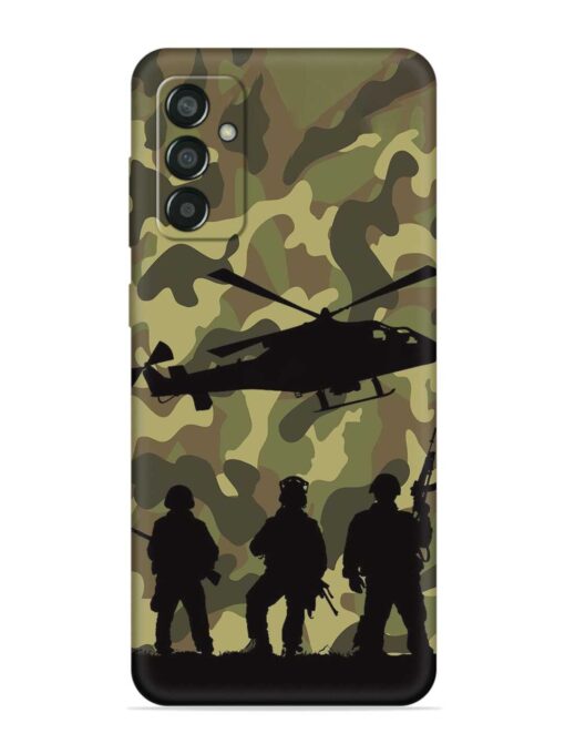 Army Heros Embossed Soft Silicone Case for Samsung Galaxy M13 (4G) Zapvi