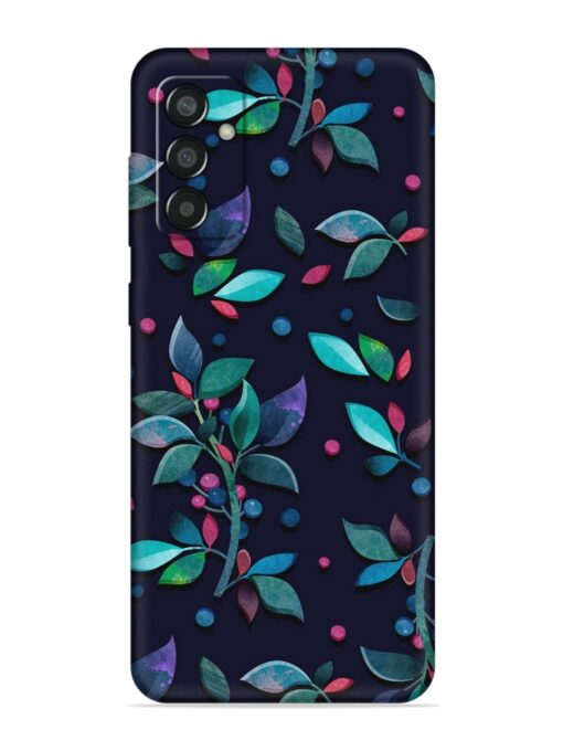 Decorative Watercolor Flower Embossed Soft Silicone Case for Samsung Galaxy M13 (4G) Zapvi