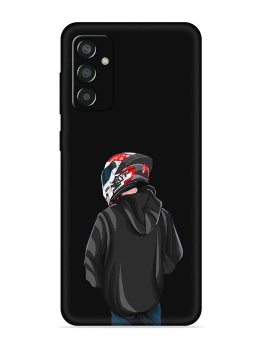 Motorcycle Rider Embossed Soft Silicone Case for Samsung Galaxy M13 (4G) Zapvi