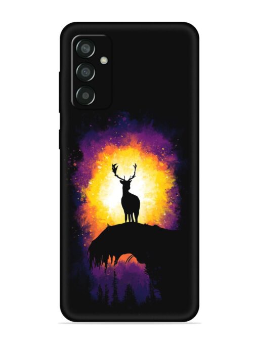 Elk Animal Art Embossed Soft Silicone Case for Samsung Galaxy M13 (4G) Zapvi