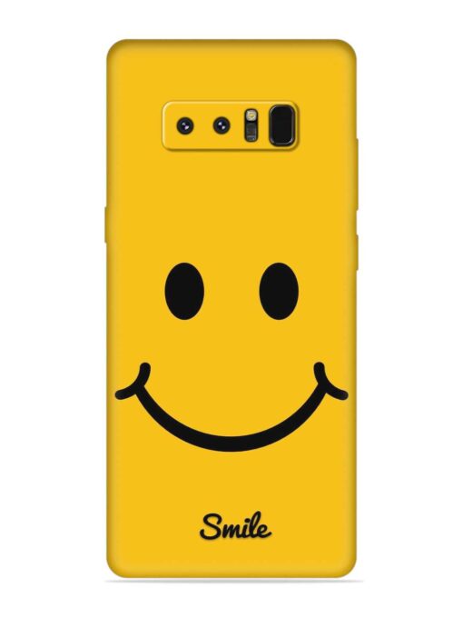 Yellow Smiley Embossed Soft Silicone Case for Samsung Galaxy Note 8 Zapvi