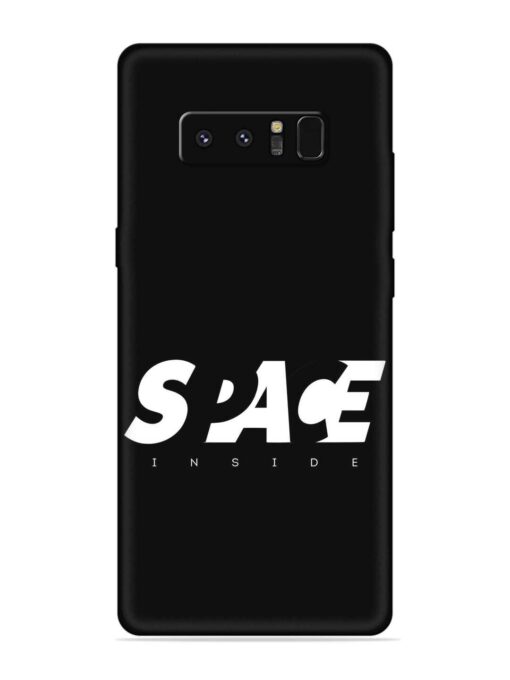 Space Typography Art Embossed Soft Silicone Case for Samsung Galaxy Note 8 Zapvi