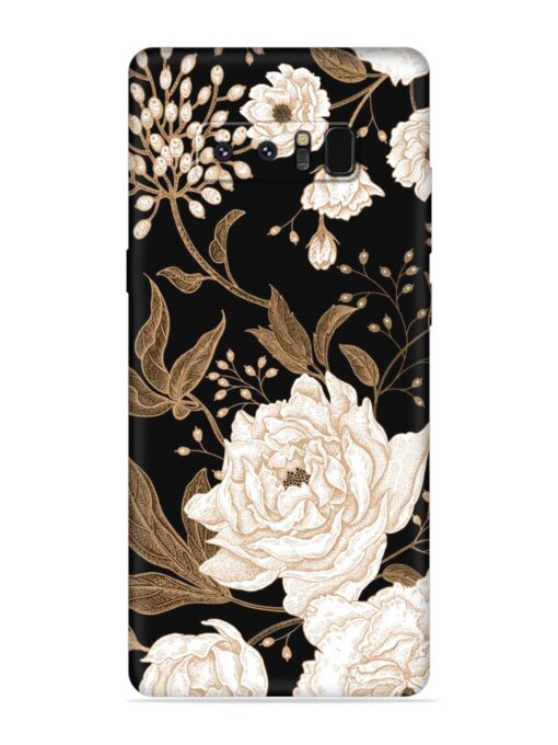 Peonies Roses Floral Embossed Soft Silicone Case for Samsung Galaxy Note 8 Zapvi