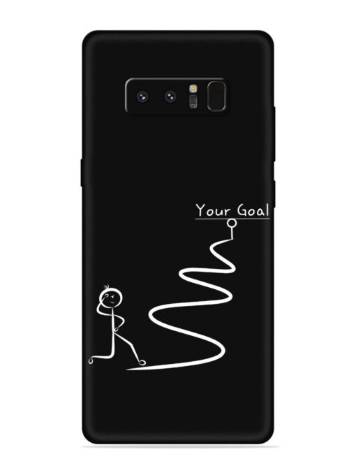 Your Goal Embossed Soft Silicone Case for Samsung Galaxy Note 8 Zapvi