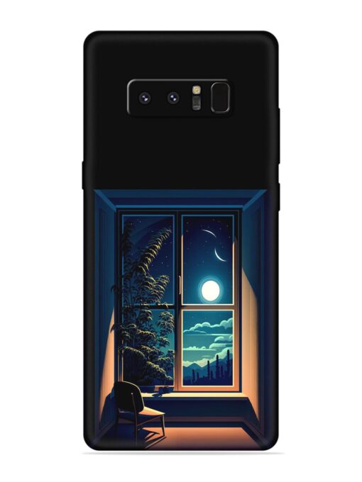 Night View At Window Embossed Soft Silicone Case for Samsung Galaxy Note 8 Zapvi