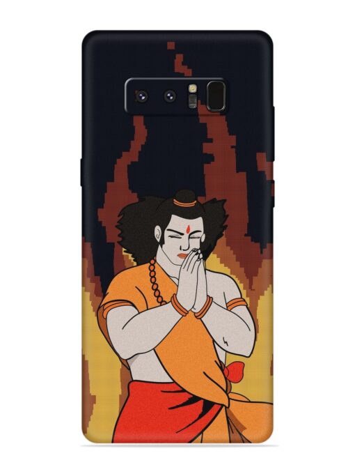 Shree Ram Vector Embossed Soft Silicone Case for Samsung Galaxy Note 8 Zapvi