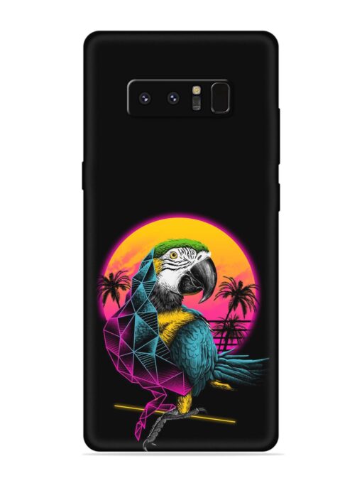 Rad Parrot Embossed Soft Silicone Case for Samsung Galaxy Note 8 Zapvi