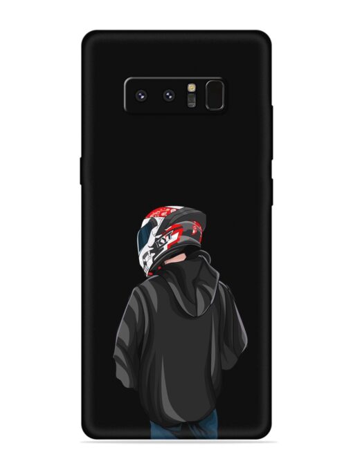 Motorcycle Rider Embossed Soft Silicone Case for Samsung Galaxy Note 8 Zapvi