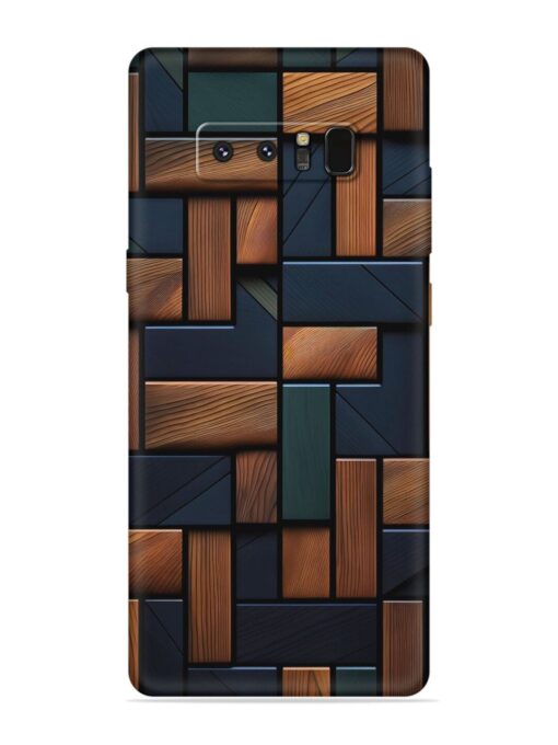 Wooden Background Cubes Embossed Soft Silicone Case for Samsung Galaxy Note 8 Zapvi