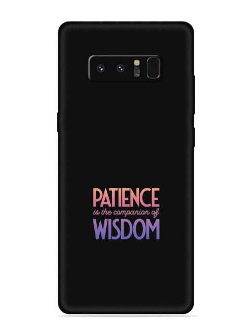 Patience Is The Embossed Soft Silicone Case for Samsung Galaxy Note 8 Zapvi