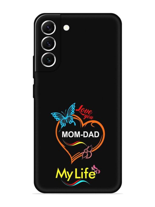 Love You Mom Dad Embossed Soft Silicone Case for Samsung Galaxy S21 Fe (5G) Zapvi