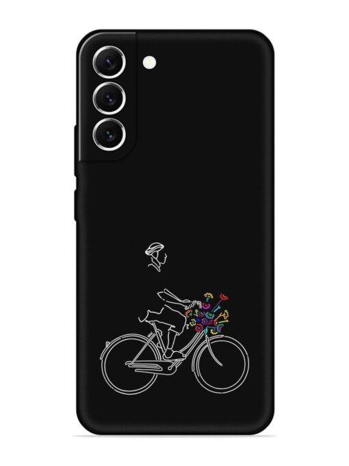 Minimalist Cycle Art Embossed Soft Silicone Case for Samsung Galaxy S21 Fe (5G) Zapvi