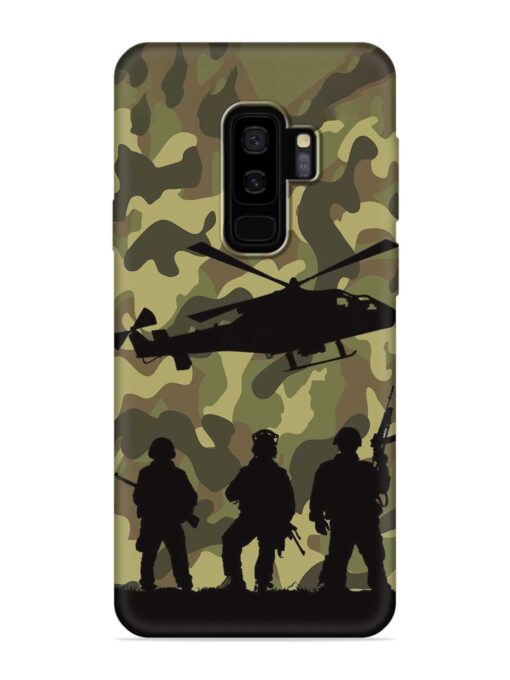 Army Heros Embossed Soft Silicone Case for Samsung Galaxy S9 Plus Zapvi