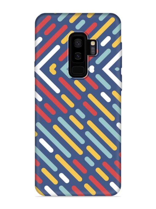 Colored Lines Embossed Soft Silicone Case for Samsung Galaxy S9 Plus Zapvi