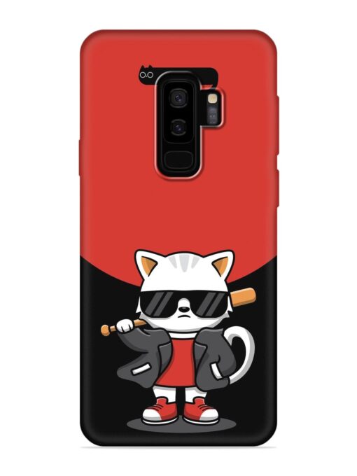 Cool Little Bear Cartoon Embossed Soft Silicone Case for Samsung Galaxy S9 Plus Zapvi