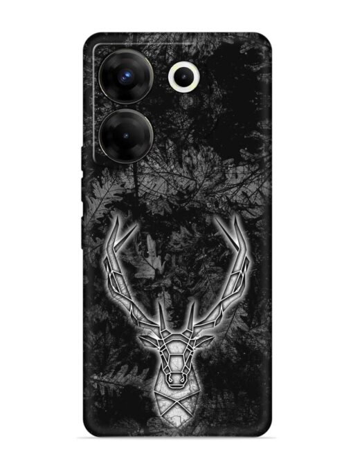 Ancient Deer Embossed Soft Silicone Case for Tecno Camon 20 Pro (5G) Zapvi