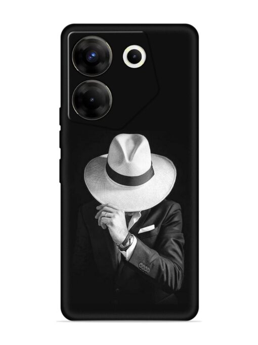 Men Under Hat Embossed Soft Silicone Case for Tecno Camon 20 Pro (5G) Zapvi