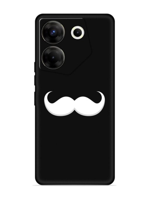 Mustache Vector Embossed Soft Silicone Case for Tecno Camon 20 Pro (5G) Zapvi