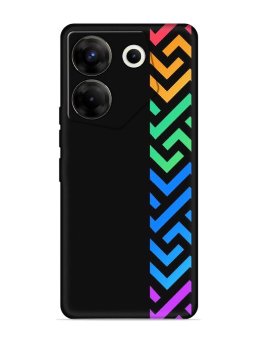 Colorshape Stripes Embossed Soft Silicone Case for Tecno Camon 20 Pro (5G) Zapvi