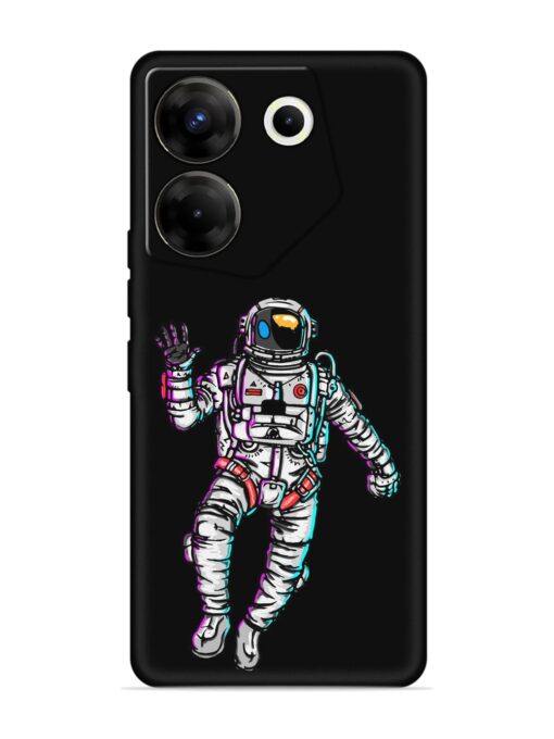 Spaceman Embossed Soft Silicone Case for Tecno Camon 20 Pro (5G) Zapvi