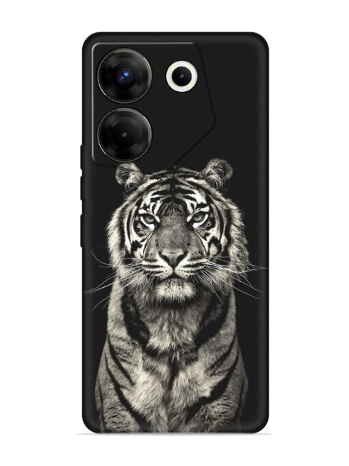 Tiger Art Embossed Soft Silicone Case for Tecno Camon 20 Pro (5G) Zapvi