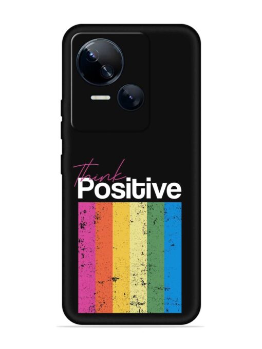 Think Positive Typography Embossed Soft Silicone Case for Tecno Spark 10 (5G) Zapvi