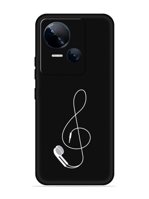 Music Earphone Vector Embossed Soft Silicone Case for Tecno Spark 10 (5G) Zapvi