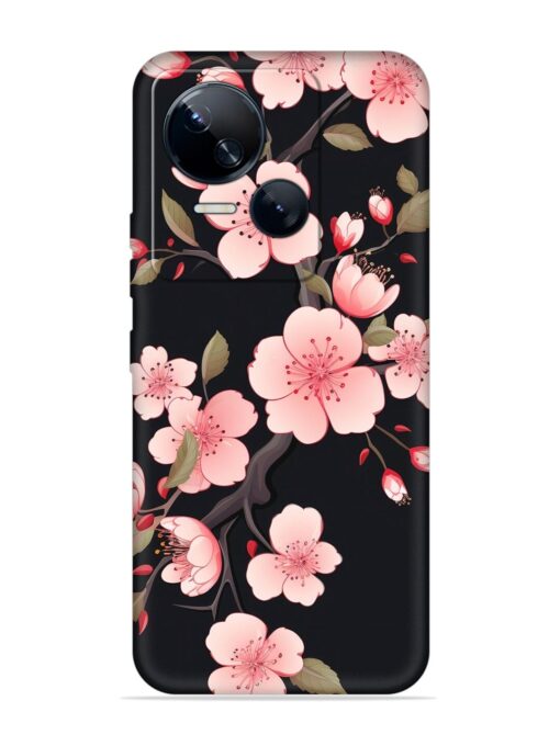 Cherry Blossom Embossed Soft Silicone Case for Tecno Spark 10 (5G) Zapvi