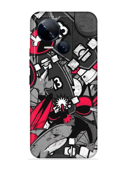 Fictional Doodle Embossed Soft Silicone Case for Tecno Spark 10 (5G) Zapvi